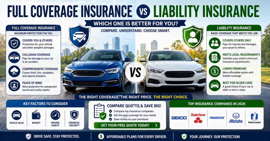 Full Coverage Insurance vs Liability