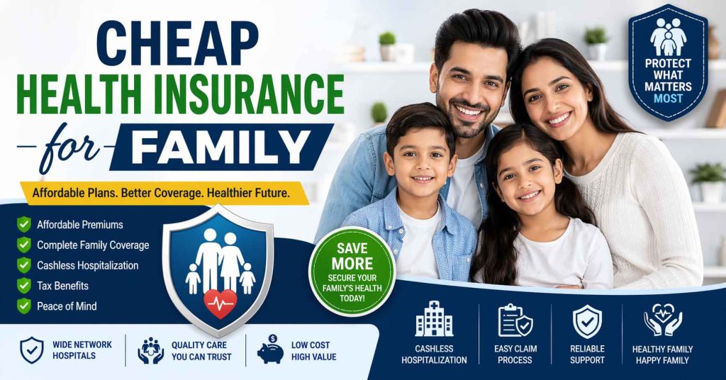 right cheap health insurance for family