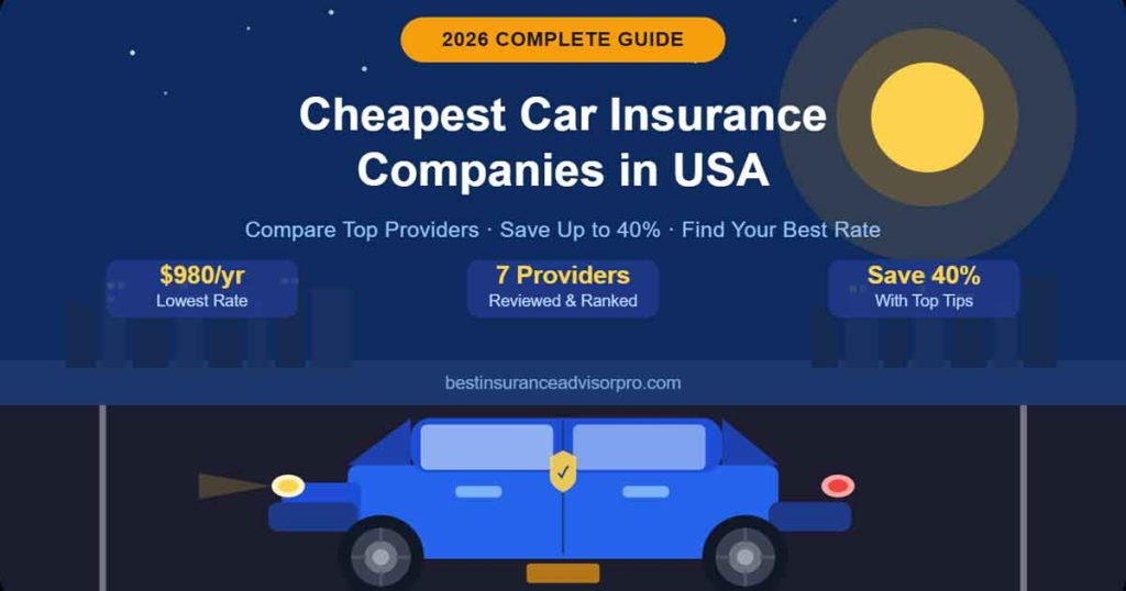 7 Cheapest Car Insurance Companies in USA